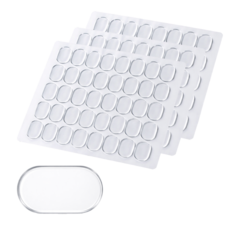 투명 양면 접착 패드 피규어 고정 스티커 미끄럼방지 젤 패드 소품 고정 테이프 13x8mm, 120개