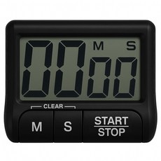 램스혼 타이머 주방 쿠킹 제빵 요리 TIMER, 1개, 블랙(DT-100)