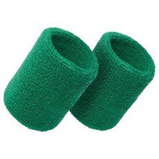 고래상회 무지 스포츠 손목 아대 밴드 보호대 2개 1세트, 그린