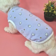 팻티아 보들보들 편안한 순면 메리야스 나시, 스타래빗 Violet, 1개