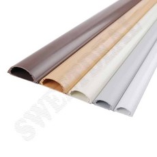 전선몰딩 고강도 반달 1M 전선보호커버 전선보호관, 밤색/1호