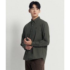 매장정품 빈폴 BEANPOLE MEN 변형 깅엄 체크 셔츠 카키 BC4764O02H 189452