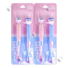 먼작귀 칫솔, 2세트, 치이카와+하치와레