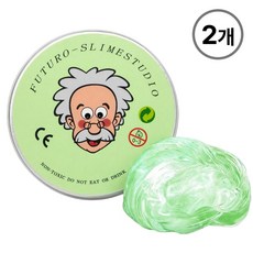KC인증 퍼티 슬라임 박사퍼티 손에 안 묻는 유리퍼티, 그린, 45g, 2개