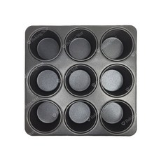 높은 머핀틀 9구 홈컵 컵케익 머핀팬 몰드 빵팬, 1개