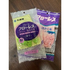 五洲牌 居家洗滌用 厚手套 內有植毛 兩色可選, 1個, L, M