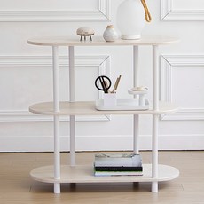 Tres Belle Stay 橢圓 800 展示櫃, 橡木色, 3層