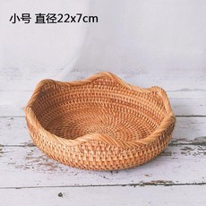 水果籃 藤編收納筐, 1個