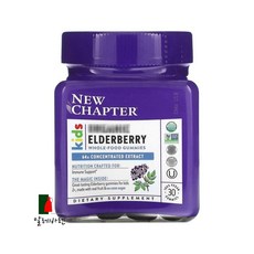 NewChapter 엘더베리 홀푸드 키즈 30구미, 30정