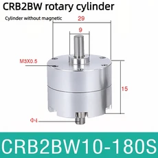 베인형 회전 스윙 실린더 공압식 CRB2BW10 15 20 30 40 90도 180도, 10 CRB2BW10 180S
