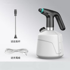 2L 家用電動噴壺 園藝工具 灑水壺 戶外植物噴霧器 清潔噴水壺 自動噴水壺, 1個, 新款2L黑白色+延長桿