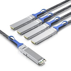 10Gtek NVIDIA MCP7Y50-N002와 호환되는 800Gb/s OSFP DAC 8채널 OSFP 핀탑 브레이크아웃 4x200G 플랫 탑 케이블 NDR 인피니밴드 및, 800G OSFP 1:4Q, 2m