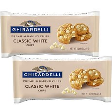 기라델리 클래식 화이트 초콜릿 칩 11온스 2개 묶음 Ghir아델i