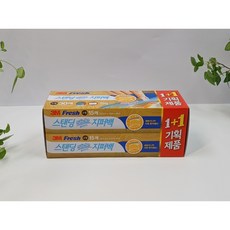 3M 기획상품 1+1) 후레쉬 스탠딩 슬라이드 지퍼백 소형 16.5cm X10cmX4cm 15매 + 15매, 소(S), 1개