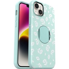 OtterBox 아이폰 14 플러스 (전용) OtterGrip Symmetry 시리즈 케이스 - Poppies by The SEA (블루) 내 그립 매끄러운 케이스 MagSaf, OtterBox 아이폰 14 플러스 (전용) Otter