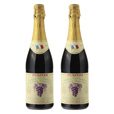 PURPOM 紅葡萄氣泡飲, 2瓶, 750ml