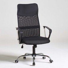 슬라인 체어 책상 공부 학생 사무용 사무실 메쉬 컴퓨터의자, 블랙