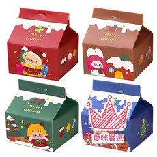 聖誕牛奶盒便簽本(台灣現貨) 單盒價 聖誕便簽紙 牛奶盒造型 記事 紀錄 備忘 小卡 便簽本 便條紙 留言卡 學習 辦公, 1個