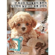 뽀글이 강아지 로봇 피규어 강아지 뽀글이 피규어, [1+1]4-2.0(갈색)*1+6-갈색*1, 컬러 박스, 1개