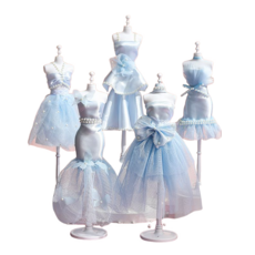 관절인형 의상 핸드메이드 인형옷 디자인 재료세트 15벌 제작 가능, 푸른 색, 1세트