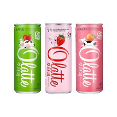 동아오츠카 오라떼 240ml 3종(딸기10+애플10+피치10) / 총 30캔, 30개