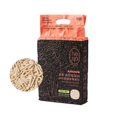 hojja 高效能凝結貓砂 99%抑菌除臭, 米粒型, 2.5kg, 6包