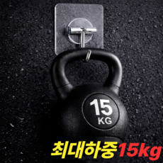심박템몰 강력 벽걸이 다용도 무타공 접착식 후크 걸이 고리, 10개, 최대하중15kg