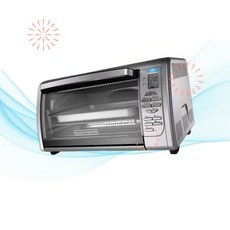 BLACK+DECKER 블랙앤데커 미니 오븐기 컨벡션 토스터 오븐 8가지 원터치 요리 기능 NN