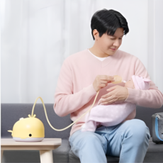 크린노즈프로 전동식의료용 영유아 어린이 콧물 이물질 흡인기 /무드등/백색소음 (고래)+보관가방 포함, 1개, HNA-3000(그레이)