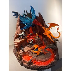 SUN工作室 噴火龍山谷 模型 擺件 精緻收藏, 1個