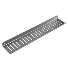 Block Mart 浴室洗手檯一字型免鑽孔置物架, 1個, 灰色