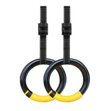 짐링 ABS 운동링 철봉링 실내 체조링 링손잡이, 1세트, 블랙