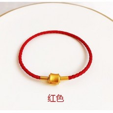 皮繩情侶手繩 2毫2.5毫 可定製半成品01, 紅色,粗2.5毫鋼絲繩半成品 拍下備註手圍
