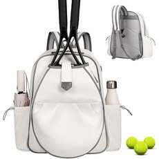 여성용 테니스 가방 방수 슬링 크로스바디 어깨 백팩 라켓 2개 피클볼 배드민턴용, Purple