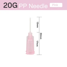 13mm 14-30G 베이오넷 접착제 디스펜싱 니들 산업용 직선 정밀 액체 기 무딘 팁 100개, [01] 100PCS, [07] 20G-13MM