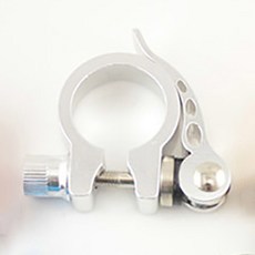 자전거 시트포스트 안장 클램프 알루미늄 초경량 퀵릴리즈 MTB 로드 바이크 튜브 클립 사이클링 부품 25.4mm 28.6mm 31.8mm 34.9mm, 옵션17) silver-25.4mm, 1개