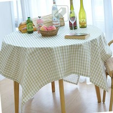 분필스 식탁덮개 식탁보 그린 140x140cm