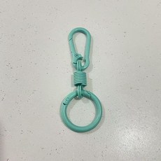 烤漆彈簧鉤扣合金鑰匙扣雙向掛扣, 1個, 薄荷绿
