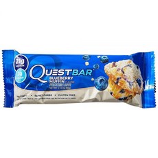 퀘스트 프로틴바 블루베리 머핀 60g, 퀘스트뉴트리션 퀘스트 프로틴바 블루베리 머핀 60g 1