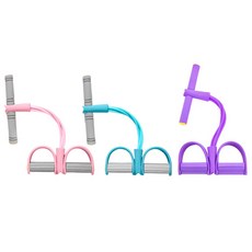 홈콩 홈트 전신 스트레칭 로잉밴드 3개, 핑크+스카이블루+퍼플 3개1SET, 1개