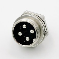 써큘러 커넥터 N-16-4R 항공잭 항공단자 16mm 4P 국산, 1개