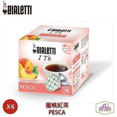 Bialetti 蜜桃紅茶 茶葉膠囊 超值6盒組 PG CITY, 1個
