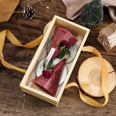 聖誕樹造型香氛蠟燭 適用於生日禮物、浪漫燭光晚餐, 1個, 玫瑰-冰花紅【2個】火柴+金屬託盤+禮盒