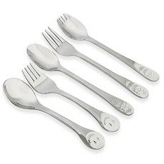 스마일 스푼 포크 모음 스텐 유아 아동 스텐 유아용 포크 캐릭터 어린이 스푼 아동 dew+7104TV, (스마일)포_크1p