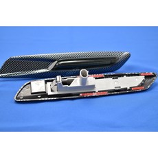 BMW E61 旅行車 06-10年適用 格子 葉子板邊燈 側燈 18SMD 黃光, 1個