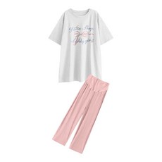 봄 여름 임부복 캐주얼 임산부 세트 루즈핏 패션 상의 패션 코디 냉장고 바지 투피스 SJS