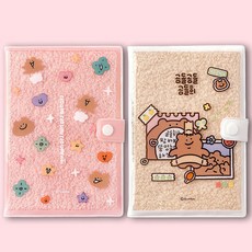 곰돌곰돌희 뽀글이 노트 2종1세트 일기장 다이어리 생일선물 예쁜수첩, 1세트, 2p