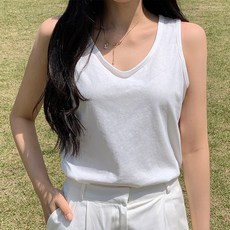 로이지 여성나시티 레이어드티셔츠 여릿 민소매 이너나시 데일리