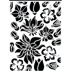 A40-0257型染版(Stencil)-蝶古巴特diy-簍空模板-塗鴉模版-繪畫模版, 1個, A40-0257