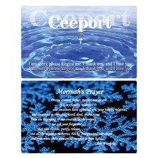 호오포노포노 플라스틱 정화카드 치포트 Ceeport hooponopono 아이스블루, E. 물결 CEEPORT 정화카드